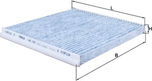 Салонный фильтр Mahle-Knecht для Toyota Hilux VII 2005-2006. Артикул LAK 109