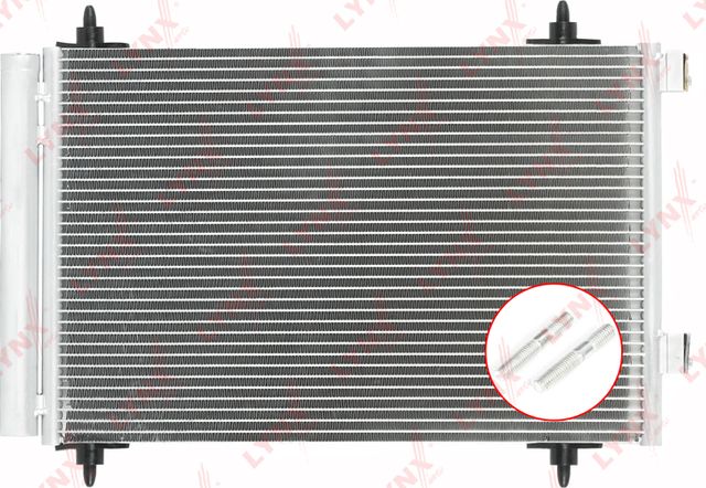 Радиатор кондиционера (конденсатор) LYNXauto. Артикул RC-0005