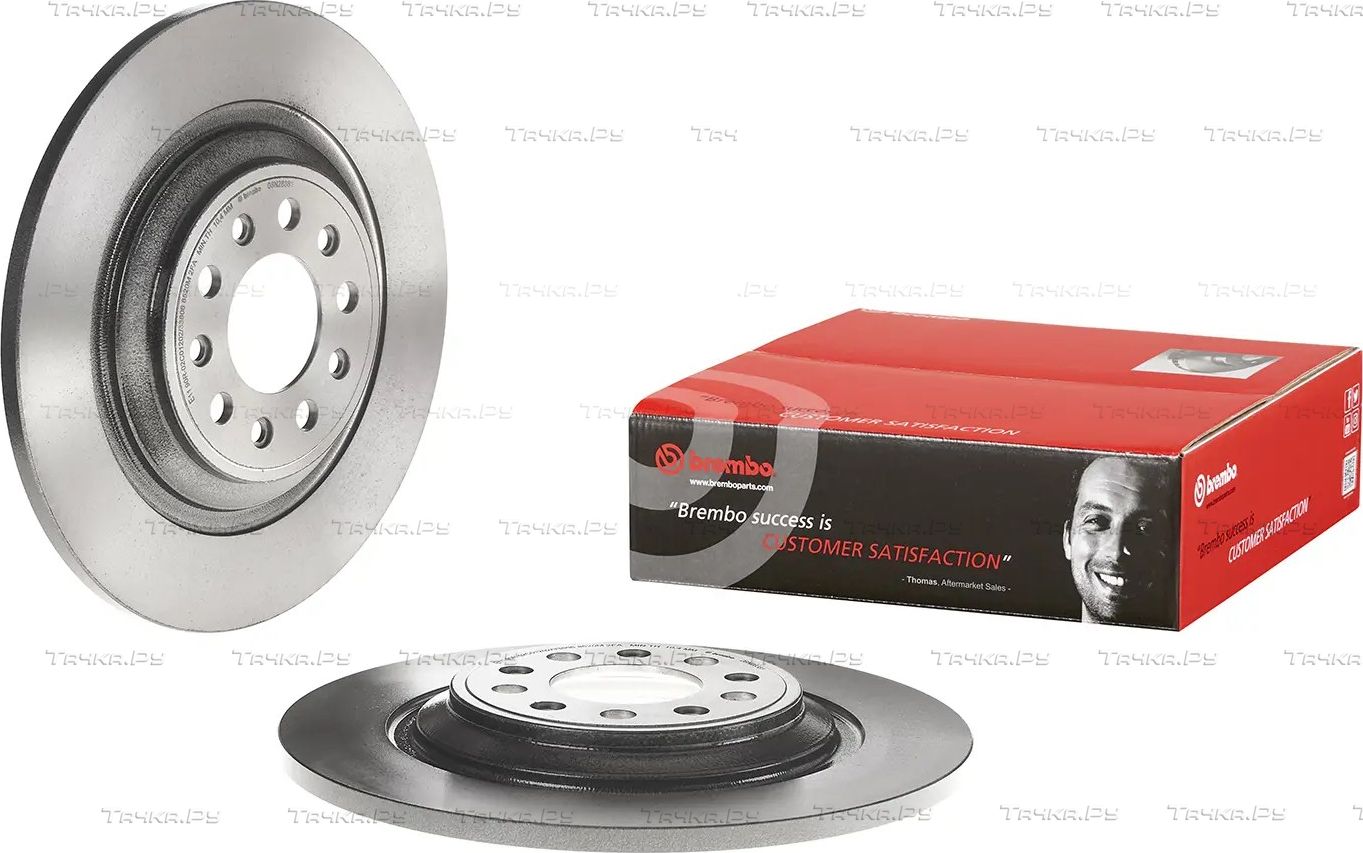 Тормозной диск Brembo UV Coated задний для Jeep Cherokee V (KL) 2013-2026. Артикул 08.N283.81