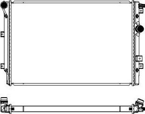 Радиатор охлаждения двигателя Sakura. Артикул 3471-8502