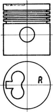 Поршневая группа Kolbenschmidt для Peugeot 504 1973-1989. Артикул 92791960
