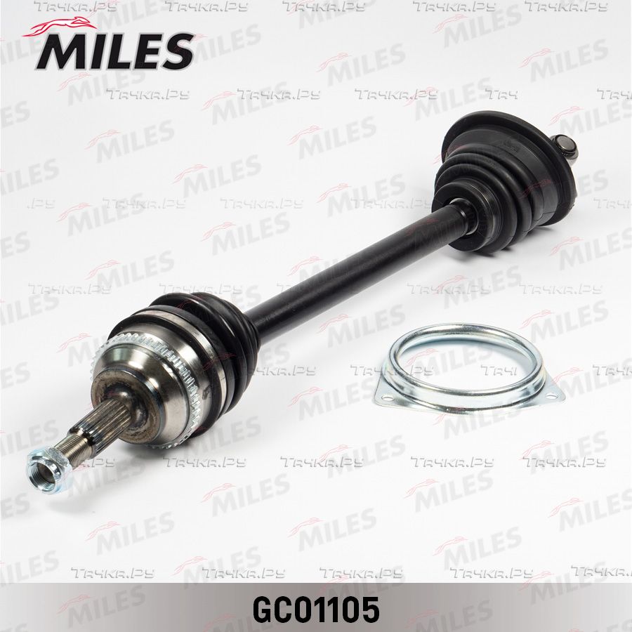 Полуось (привод в сборе, приводной вал) Miles левая для Nissan Kubistar X76 2003-2026. Артикул GC01105