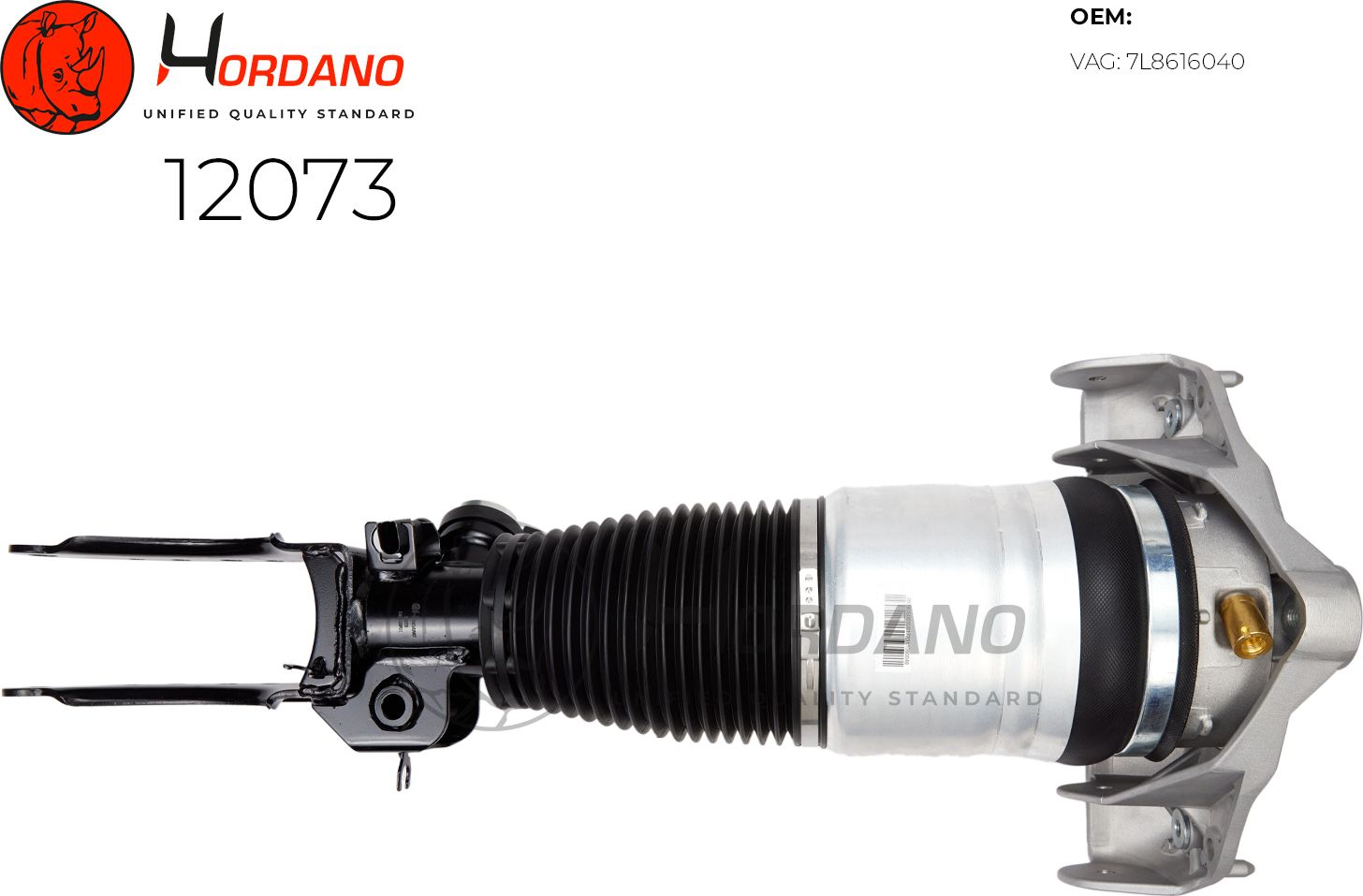 Пневматический амортизатор (Hordano). Артикул 12073