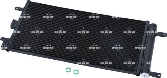 Радиатор кондиционера (конденсатор) NRF (алюминий). Артикул 35752