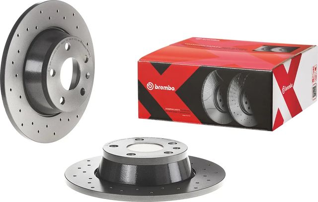 Тормозной диск Brembo XTRA LINE - Xtra задний для Audi TT II (8J) 2006-2014. Артикул 08.9769.1X