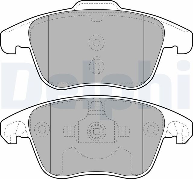 Тормозные колодки Delphi (Low-Metallic). Артикул LP2100