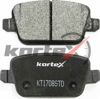 Колодки торм. задн. к-т (Kortex). Артикул KT1708STD