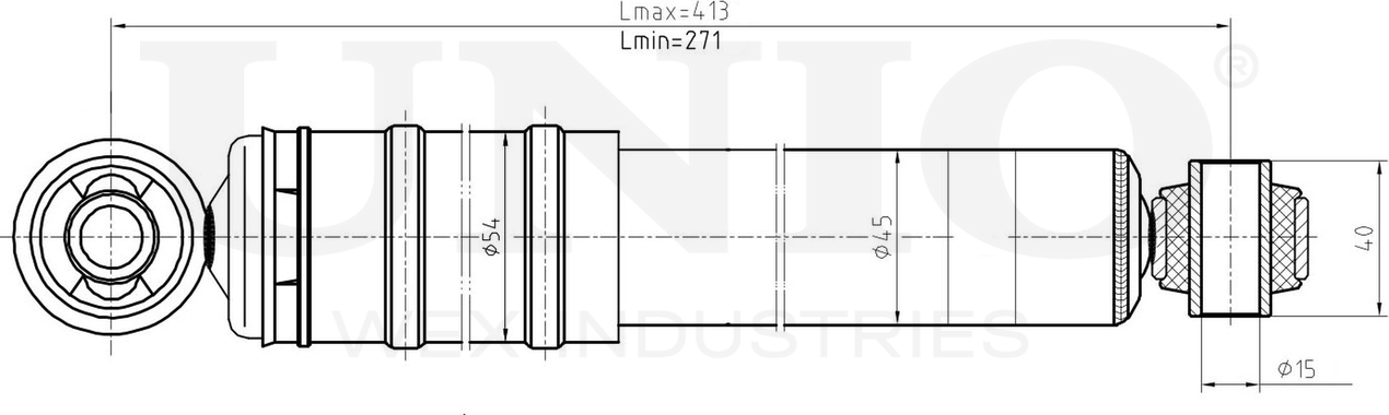 Амортизатор подвески (Unio). Артикул SAB-10463