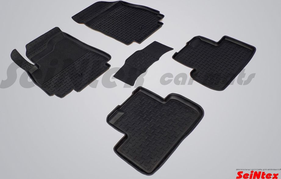 Коврики резиновые Seintex с высоким бортиком для салона Chevrolet Orlando 2011-2015. Артикул 82825