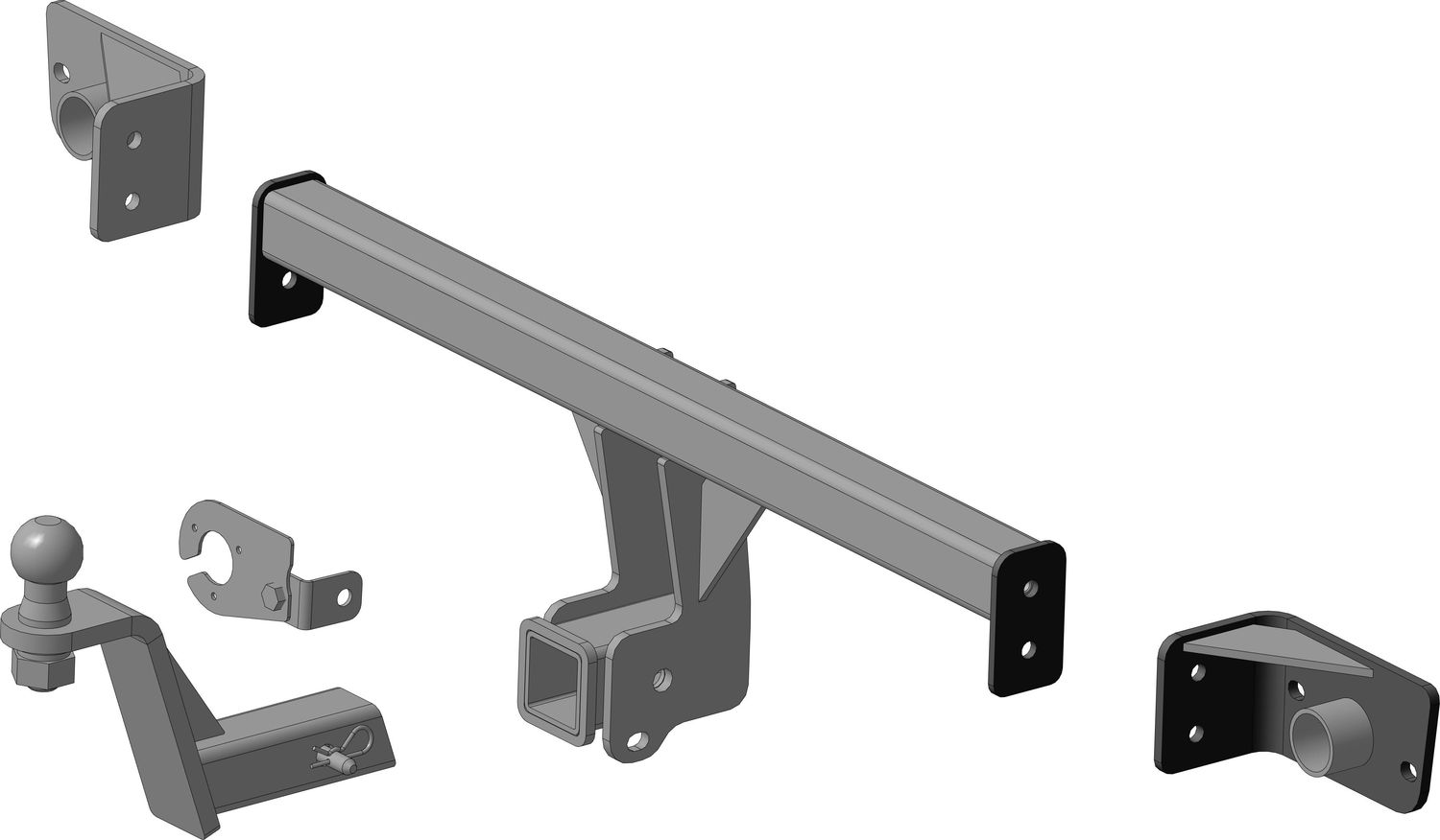 Фаркоп Трейлер под американский квадрат для Lada Vesta NG (в т.ч. NG Cross, SW, SW Cross) 2023-2026. Артикул 2183