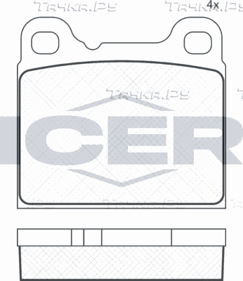 Тормозные колодки Icer задние для Volvo 780 1986-1990. Артикул 180890