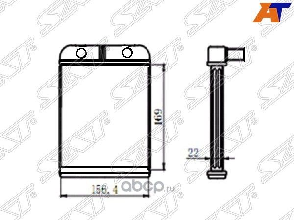 Радиатор отопителя салона KIA SPECTRASEPHIASHUMA (SAT). Артикул STKA403950