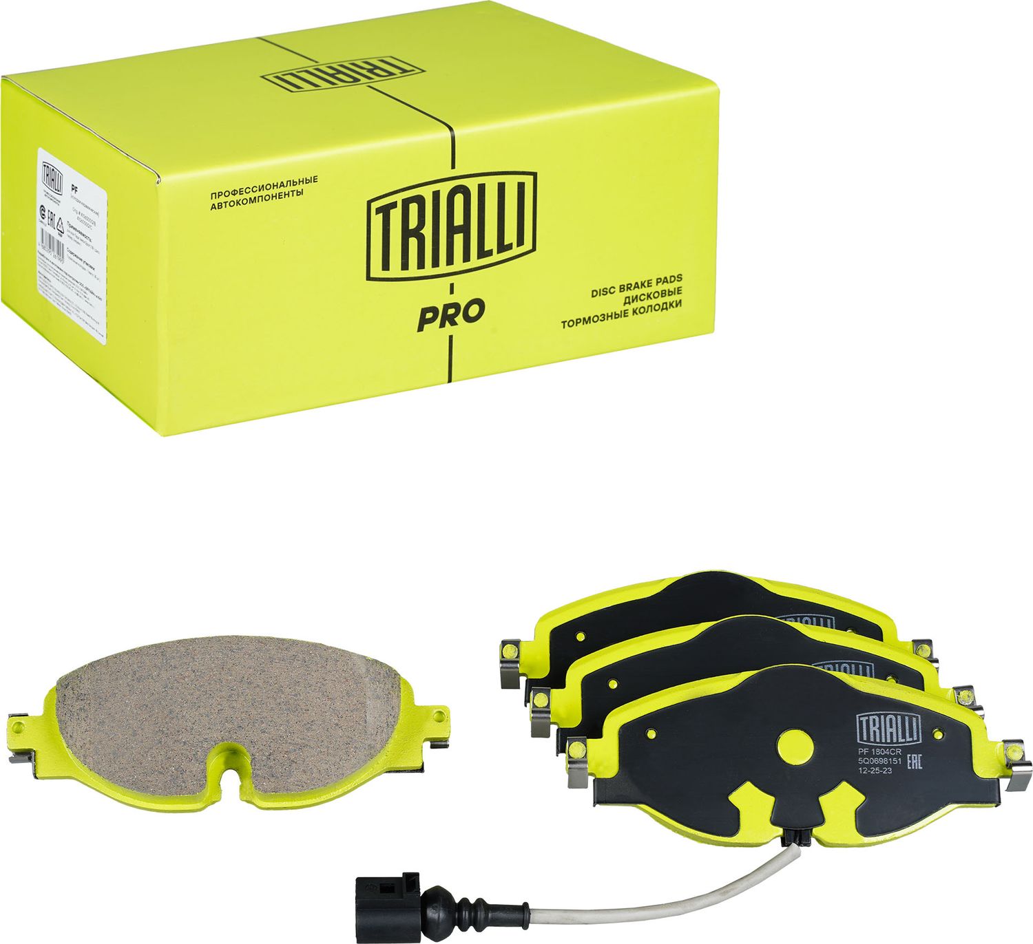 Тормозные колодки Trialli (Керамика). Артикул PF 1804CR