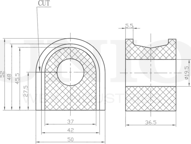 Втулка стабилизатора (Unio). Артикул RMP-10054