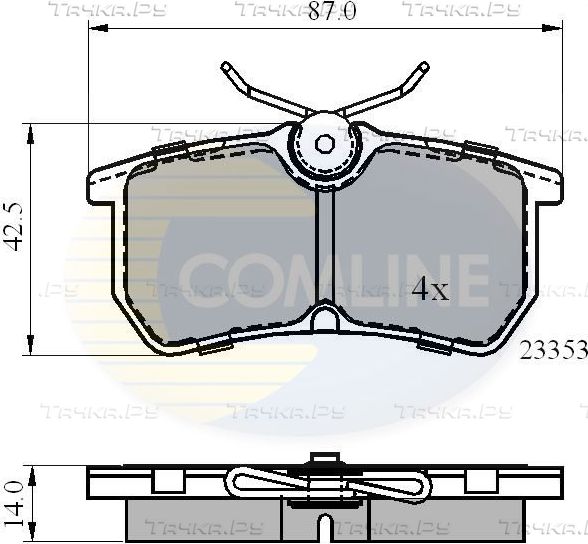 Тормозные колодки Comline Comline. Артикул CBP0705