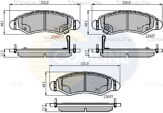 Тормозные колодки Comline Comline. Артикул CBP31297