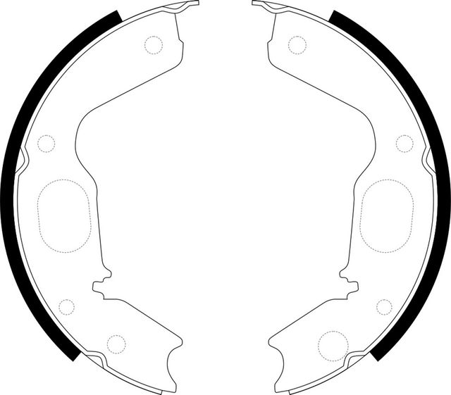Тормозные колодки (стояночная тормозная система) NiBK. Артикул FN0568