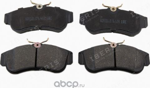 КОЛОДКИ ТОРМОЗНЫЕ ПЕР К-Т NISSAN ALMERA II (N16E) (-ABS) (Iberis). Артикул IB153203 
