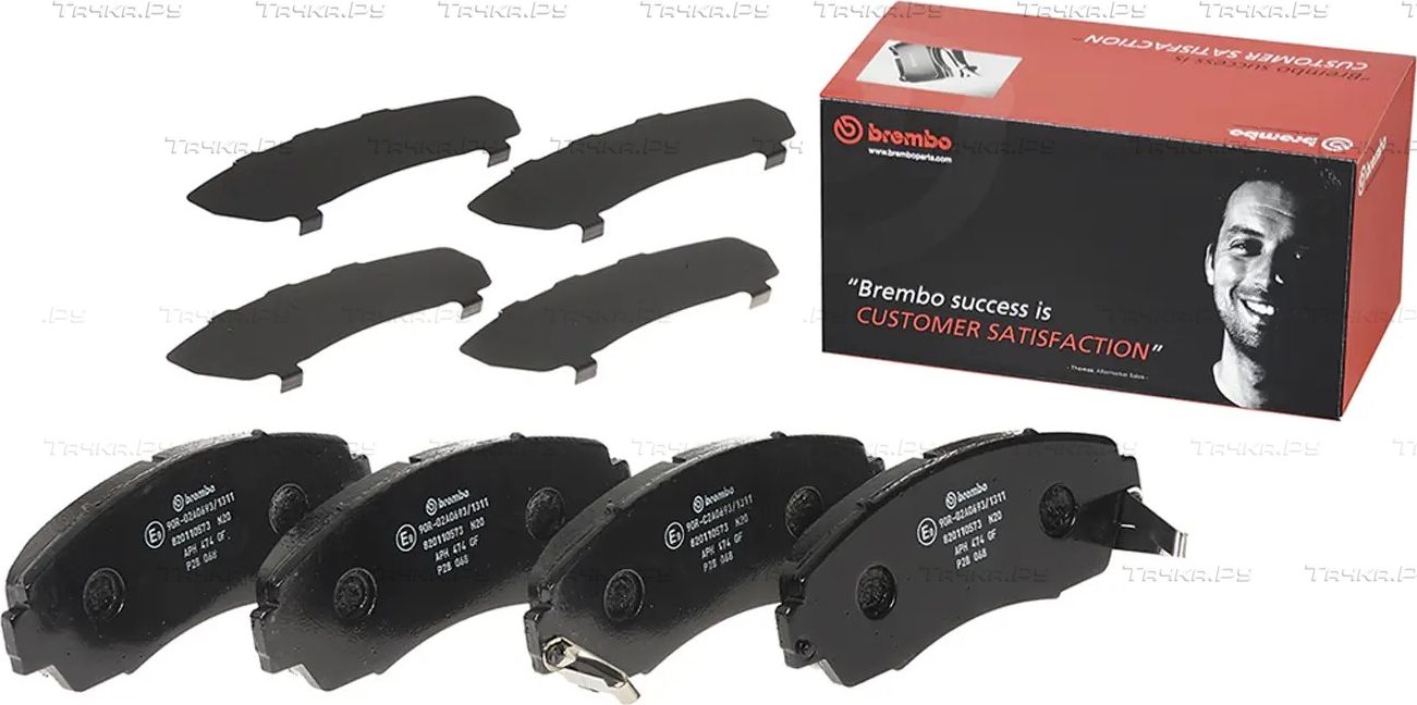 Тормозные колодки Brembo PRIME LINE для Great Wall Hover H5 2010-2014. Артикул P 28 068