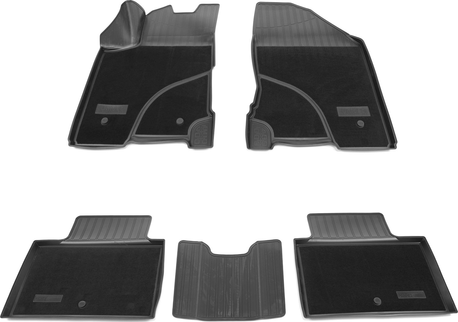 Коврики 3D комбинированные Норпласт для салона ВАЗ Lada Vesta 2015-2026. Артикул NPA11-C94-700-CM