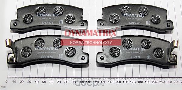 Колодки тормозные дисковые (Dynamatrix-Korea) Dynamatrix-Korea. Артикул DBP478