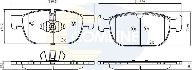 Тормозные колодки Comline Comline. Артикул CBP02399