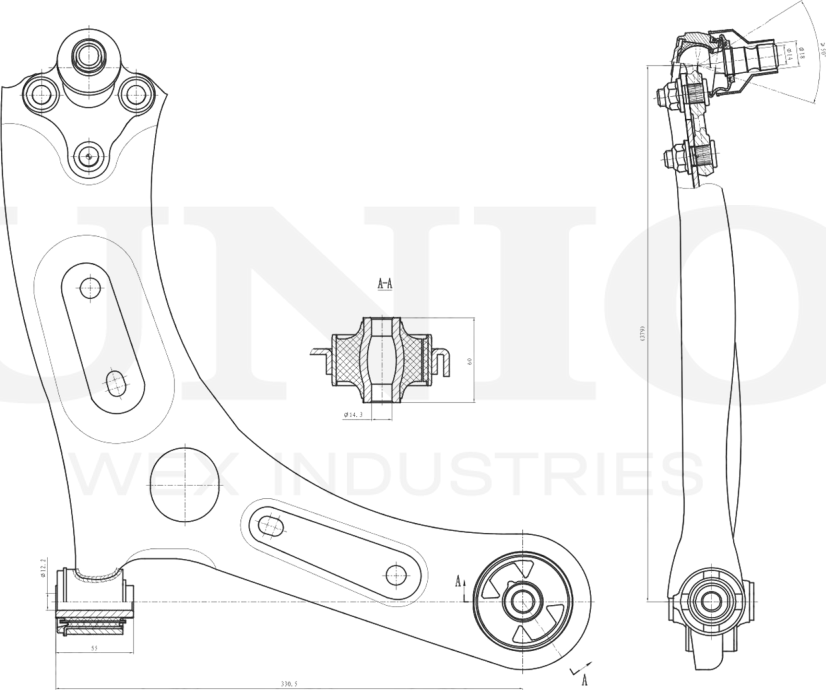 Рычаг подвески (Unio). Артикул SSP-40159