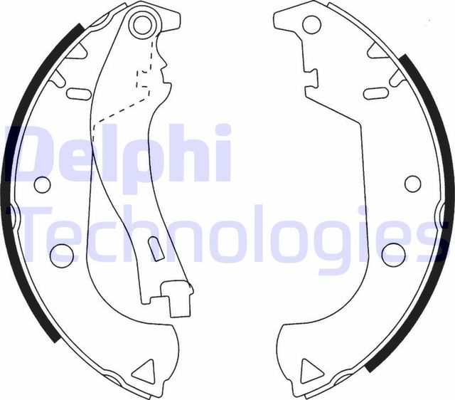 Тормозные колодки Delphi задние для Fiat Strada 2010-2026. Артикул LS1916