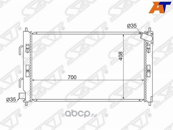 Радиатор MITSUBISHI LANCER X 1.61.5 под авт.OUTL (SAT). Артикул MC0001CY