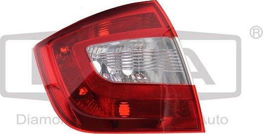 Фонарь задний DPA левый для Skoda Rapid I 2012-2019. Артикул 99451786902