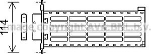 Радиатор отопителя (печки) AVA для Citroen DS4 2011-2015. Артикул CN6306