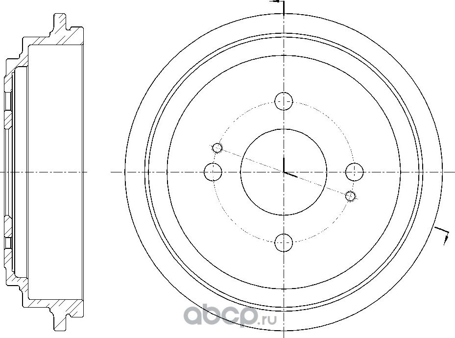 Барабан тормозной (G-Brake). Артикул GD06631