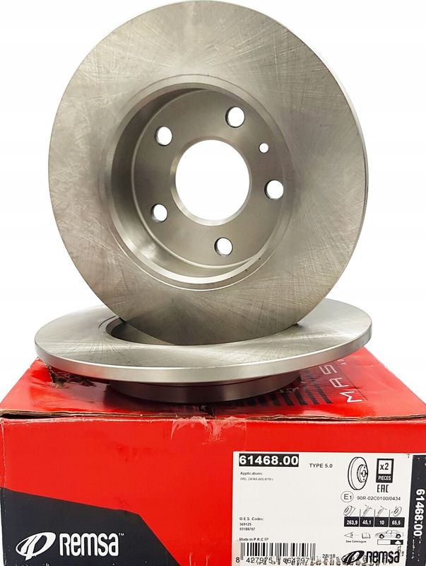 Тормозной диск Remsa задний для Opel Meriva B 2010-2017. Артикул 61468.00