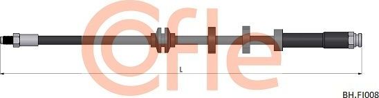 Тормозной шланг Cofle. Артикул 92.BH.FI008