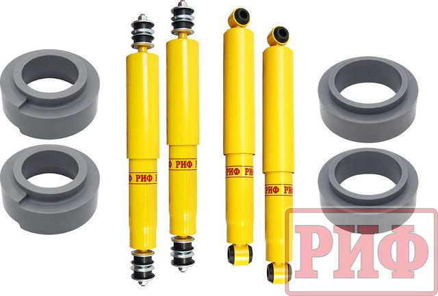 Лифт-комплект РИФ лайт для Nissan Patrol Y60 1987-1997, лифт 50 мм. Артикул RIF-Y61-C-lite