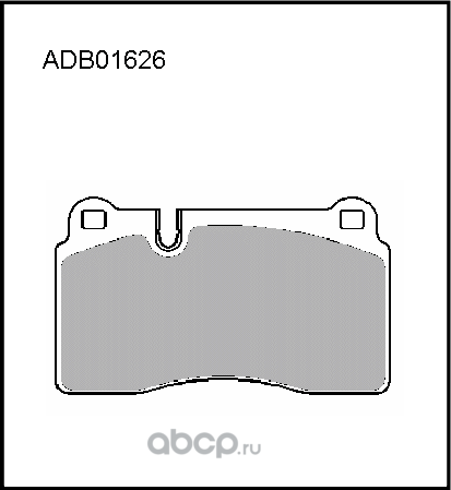 Колодки тормозные дисковые передние Allied Nippon HD ADB01626HD Япония 1/10 комп Allied Nippon. Артикул ADB01626HD