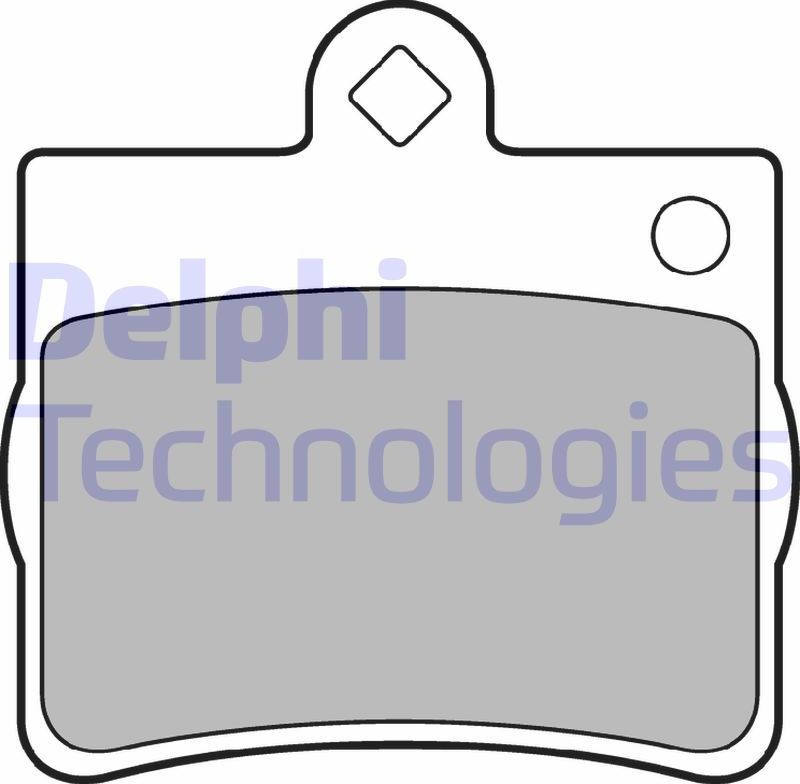 Тормозные колодки Delphi (Low-Metallic). Артикул LP1402