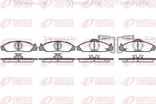 Тормозные колодки Remsa передние для Daewoo Musso 1999-1999. Артикул 0624.02