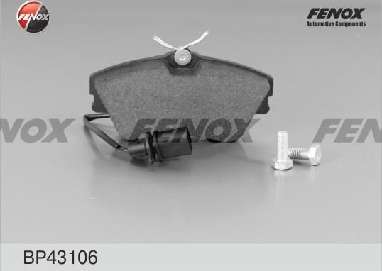 Тормозные колодки Fenox. Артикул BP43106