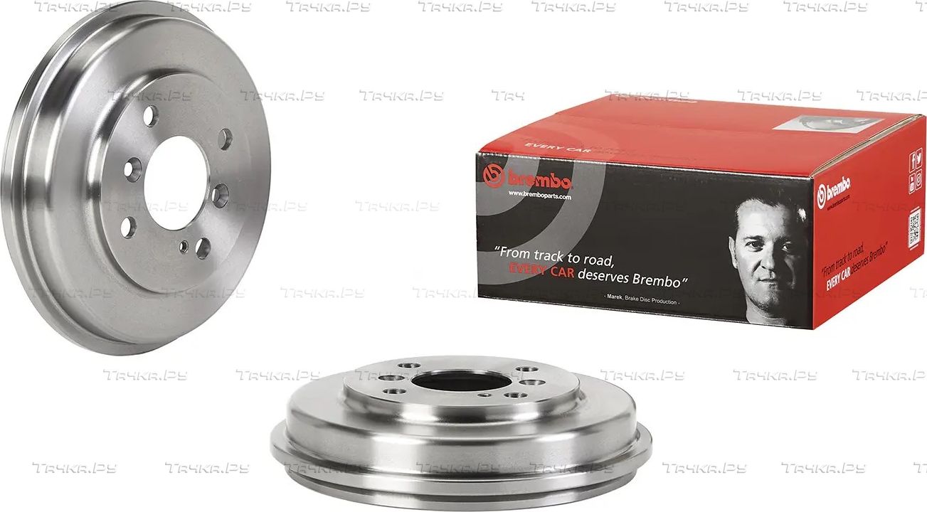 Тормозной барабан Brembo ESSENTIAL LINE задний для Ford Fiesta VI 2008-2019. Артикул 14.F041.10