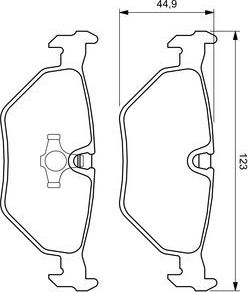 Тормозные колодки Bosch. Артикул 0 986 424 667
