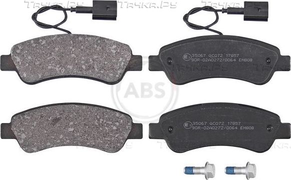 Тормозные колодки ABS задние для Peugeot Boxer III 2014-2026. Артикул 35067