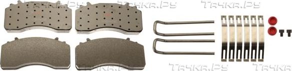 Тормозные колодки TRW передние/задние для MAN TGS 2007-2026. Артикул GDB5114