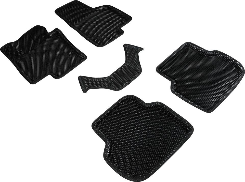 Коврики Seintex 3D EVA ромб для салона Volkswagen Jetta VI 2010-2018 ЧЕРНЫЕ. Артикул 95355