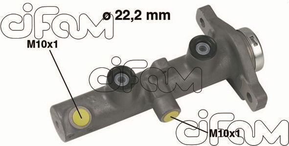 Тормозной цилиндр главный Cifam (алюминий) для Nissan Primera P12 2002-2008. Артикул 202-430