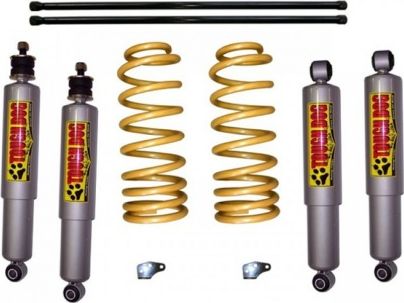 Лифт-комплект Tough Dog усиленной подвески для Toyota Land Cruiser 100 бензин 1998-2007, лифт 25 мм, нагрузка - до 300 кг. Артикул TD-100-LLFC