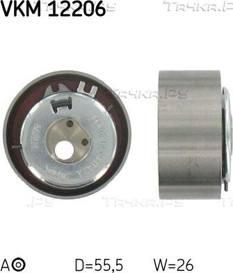 Натяжной ролик (натяжитель) ремня ГРМ SKF. Артикул VKM 12206