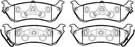 Тормозные колодки HSB. Артикул HP8525