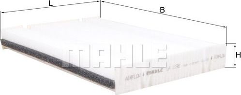 Салонный фильтр Mahle. Артикул LA 1198