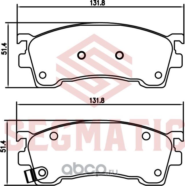 Колодка торм диск пер MAZDA CAPELLA 2.0 1998 - 2002 MAZDA FAMILIA 1.8 1998 - 200 (Segmatic). Артикул SGBP2713